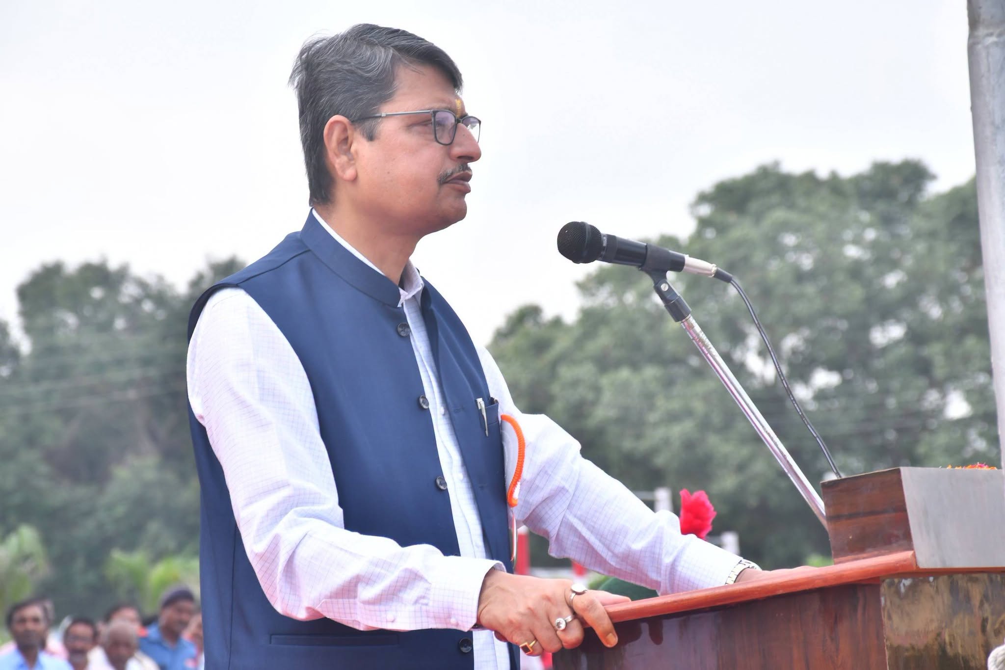 80th Independence Day was celebrated with enthusiasm at ANDUAT. Vice-Chancellor Dr. Gyanendra Pratap Singh unfurled the national flag.